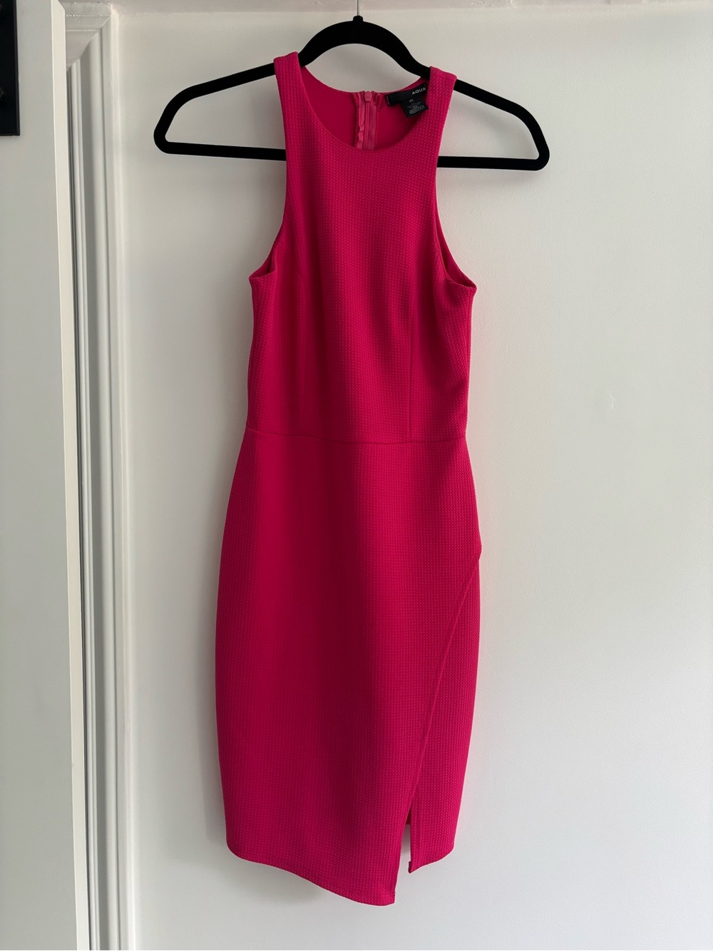 Aqua Hot Pink Midi Dress